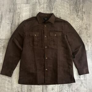 Banana Republic Men's Suede-Like Shirt‎ Jacket